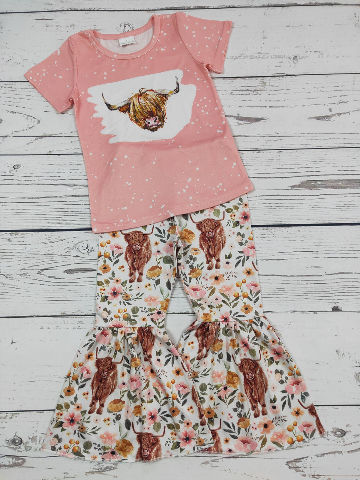 Little Cowgirl Charm Two-Piece Outfit Set